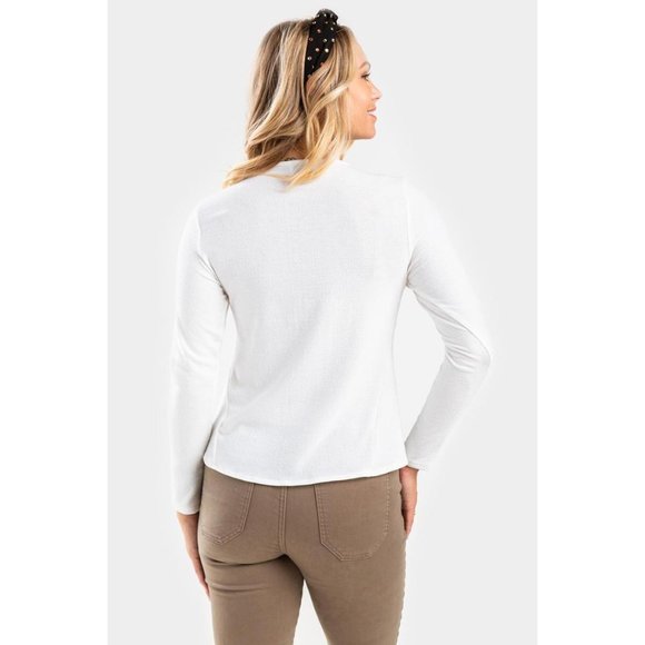 Francesca's | NWT Eliza Front Tie Basic Top - Picture 2 of 15